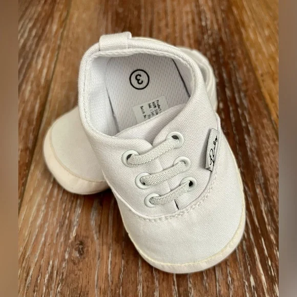 NWOT Baby Unisex Canvas Anti-Slip Sneakers Size 3 - Picture 3 of 4